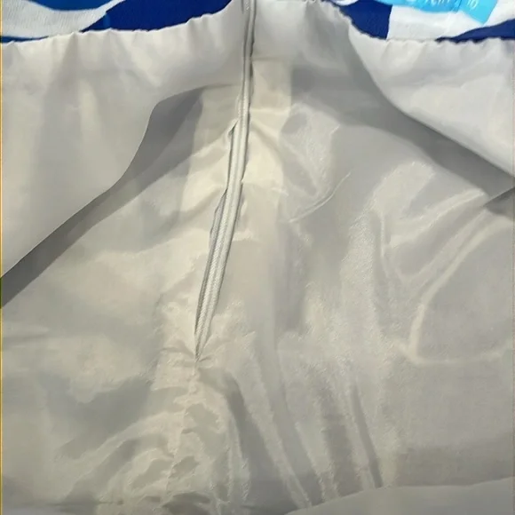 J . McLaughlin Serina Floral Print blue/white skirt women’s size 10 - Picture 9 of 13